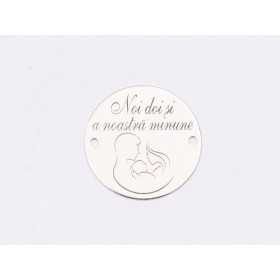 E1748 GS Link Ag 925 "Noi doi si a noastra minune" 16.5mm, 0.3mm 1 buc