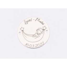 S138 - Serviciu de gravura cu nume si data nasterii - 1 buc