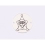 E1772 GS Link Ag 925 Christmas Dog, Bulldog, 16.5mm, 0.3mm 1 buc