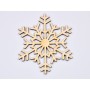 L913- Decoratiune din lemn, Fulg de nea, model 2, 10x9cm - 1 buc