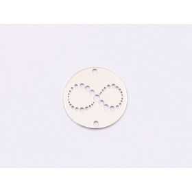 E1783 N Link Ag 925 Doua inimioare , 13mm, 0.5mm 1 buc