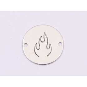 E1794 N Link Ag 925 Flacara stilizata , 13mm, 0.5mm 1 buc