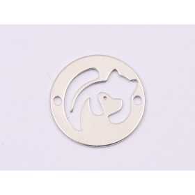 E1796 N Link Ag 925 Pisica stilizata , 13mm, 0.5mm 1 buc