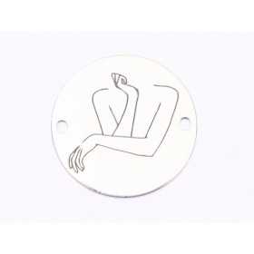 E1812 GS Link Ag 925 Trup, 16.5mm, 0.3mm 1 buc