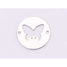 E1814 N Link Ag 925 Paw prints , 13mm, 0.5mm 1 buc