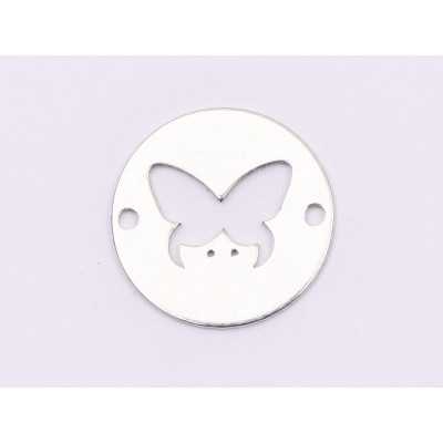 E1814 N Link Ag 925 Paw prints , 13mm, 0.5mm 1 buc