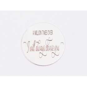 E1821 GS Link Ag 925 "A million times over...", 16.5mm, 0.3mm 1 buc