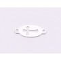 E1824 N Link Ag 925 Oval cu cruciulita decupata, 14.5x6mm, 0.4mm 1 buc