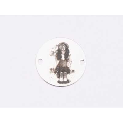 E1827 GS Link Ag 925 Girl, 16.5mm, 0.3mm - 1 buc