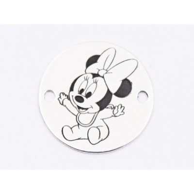 E1841 G Link Ag 925 Baby Minnie, 12mm, 0.3mm - 1 buc