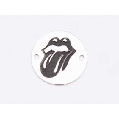 E1850 G Link Ag 925 The Rolling Stones Sign, 12mm, 0.3mm - 1 buc