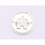 E1856 N Set Ag 925 Puzzle , 17x17x0.5mm, 1 buc