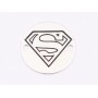 E1859 G Link Ag 925 Superman Sign, 12mm, 0.3mm - 1 buc