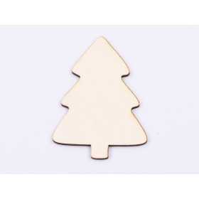 L951- Decoratiune bradut din lemn 7x5cm 1 buc