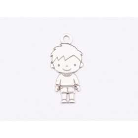 E1869 G Pandant Ag 925 Baietel 19.5x9mm, 0.5mm - 1 buc