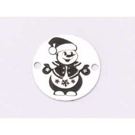 E1877 GS Link Ag 925 Bradut " Merry Christmas", 12mm - 1 buc