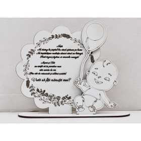 L971 -Decupaj MDF "Vreti sa fiti nanutii mei" 19x21 cm -1 bucata