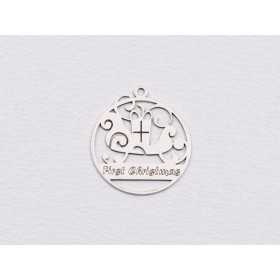 E1898 G Pandant Ag 925 "First Christmas" - 1 buc