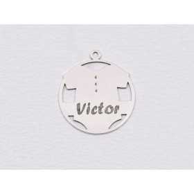 S146 - Charm body bebe personalizabil 18.5x16.5x0.5mm- 1 buc