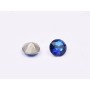 0824-Austria Chaton Round Stone, 7mm, Crystal Bermuda Blue Silver Foiled - 1 buc