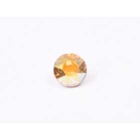 0825-Austria Chaton Round Stone, 7mm, Crystal Metallic Sunshine Silver Foiled- 1 buc