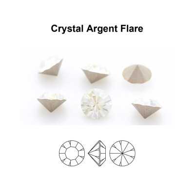 P4249-Cristal Preciosa, MC Chaton Maxima Crystal Argent Flare SS 39 8mm - 1 buc