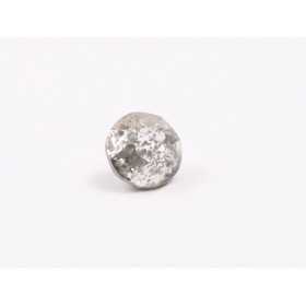 0832-Austria Chaton Round Stone, 7mm, Crystal Silver Patina Silver Foiled- 1 buc