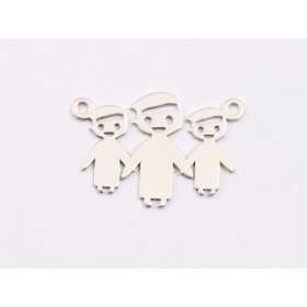 E1914 N Link Ag 925 Familie MFT 21.5x13mm, 0.6mm - 1 buc