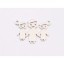 E1914 N Link Ag 925 Familie MFT 21.5x13mm, 0.6mm - 1 buc