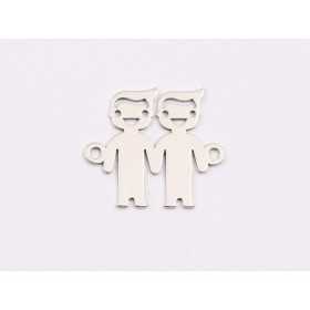 E1915 N Link Ag 925 Familie BTB 18.5x13mm, 0.6mm - 1 buc