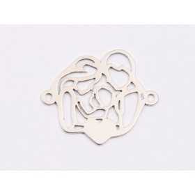 E1918 N Link Ag 925 Familie model filigranat pt bratara 18.5x17.5mm, 0.6mm - 1 buc