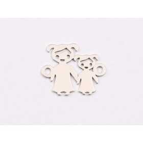 E1916 N Link Ag 925 Familie BB 17x15mm, 0.6mm - 1 buc