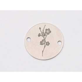 E1926 G Link Ag 925 "Ram inflorit" 12mm- 1 buc