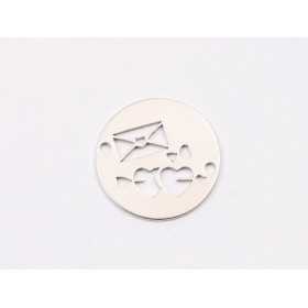 E1945 N Link Ag 925 "Mom of two" 13mm- 1 buc