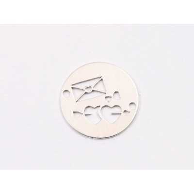 E1945 N Link Ag 925 "Mom of two" 13mm- 1 buc