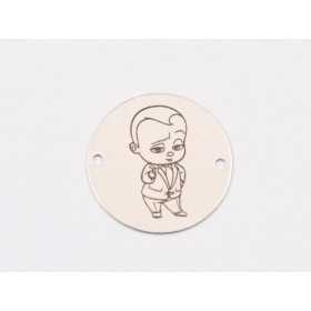 E1950 N Link Ag 925 "Flower butterfly" 13mm- 1 buc