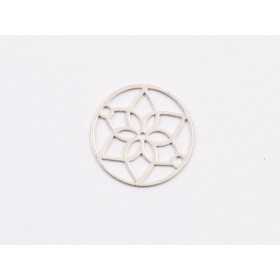 E1954 N Link Ag 925 "Floare filigranata" 15mm- 1 buc