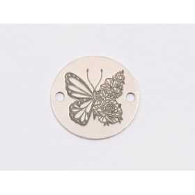 E1955 G Link Ag 925 "Fluture stilizat M2" 12mm- 1 buc