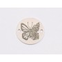 E1955 G Link Ag 925 "Fluture stilizat M2" 12mm- 1 buc