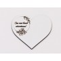 L1079-Decupaj inima flori MDF alb "Cea mai buna educatoare", 6x7cm - 1 buc