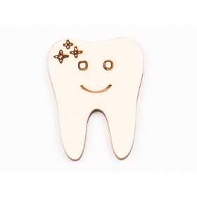 L1085-Decupaj dintisor lemn , 4.5x3.5 cm - 1 buc