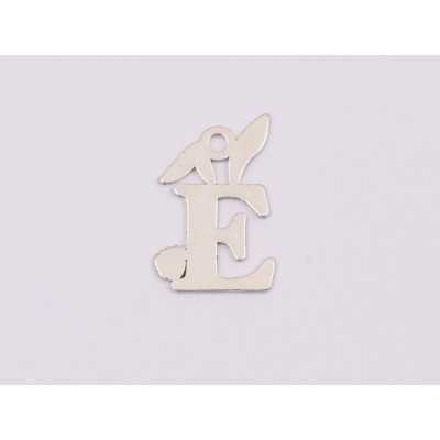 E1981 N Pandant Ag 925 litera si urechi de iepuras 10x15 mm, - 1 buc