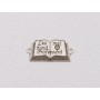 P3504-Swarovski Elements 6228 Black Diamond Shimmer 10mm
