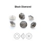 0110-Preciosa Chaton Maxima Black Diamond PP7 1.4mm - 50 buc