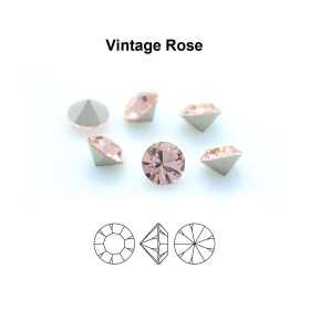 0309-Cristal Preciosa, MC Chaton Maxima Vintage Rose PP5 1.25mm - 50 buc