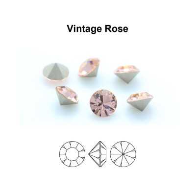 0309-Cristal Preciosa, MC Chaton Maxima Vintage Rose PP5 1.25mm - 50 buc