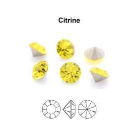 0311-Cristal Preciosa, MC Chaton Maxima Citrine PP5 1.25mm - 50 buc