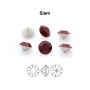 0336-Cristal Preciosa, MC Chaton Maxima Siam PP5 1.25mm - 50 buc