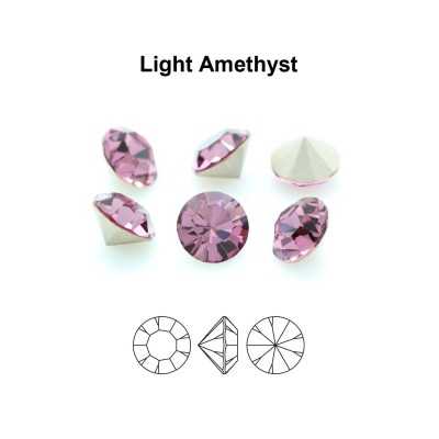 0354-Cristal Preciosa, MC Chaton Maxima Light Amethyst PP5 1.25mm - 50 buc
