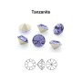 0376-Cristal Preciosa, MC Chaton Maxima Tanzanite PP5 1.25mm - 50 buc